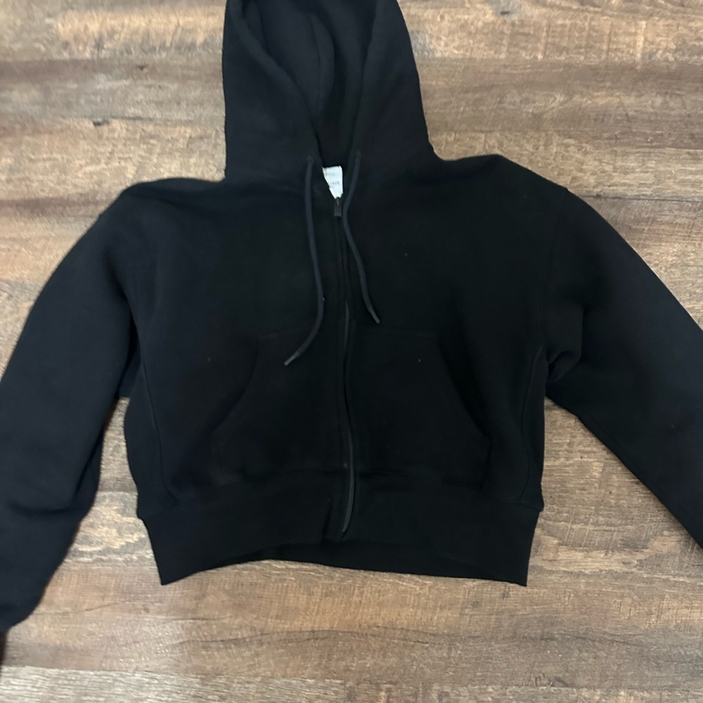Aritzia Black Hoodie Sweater